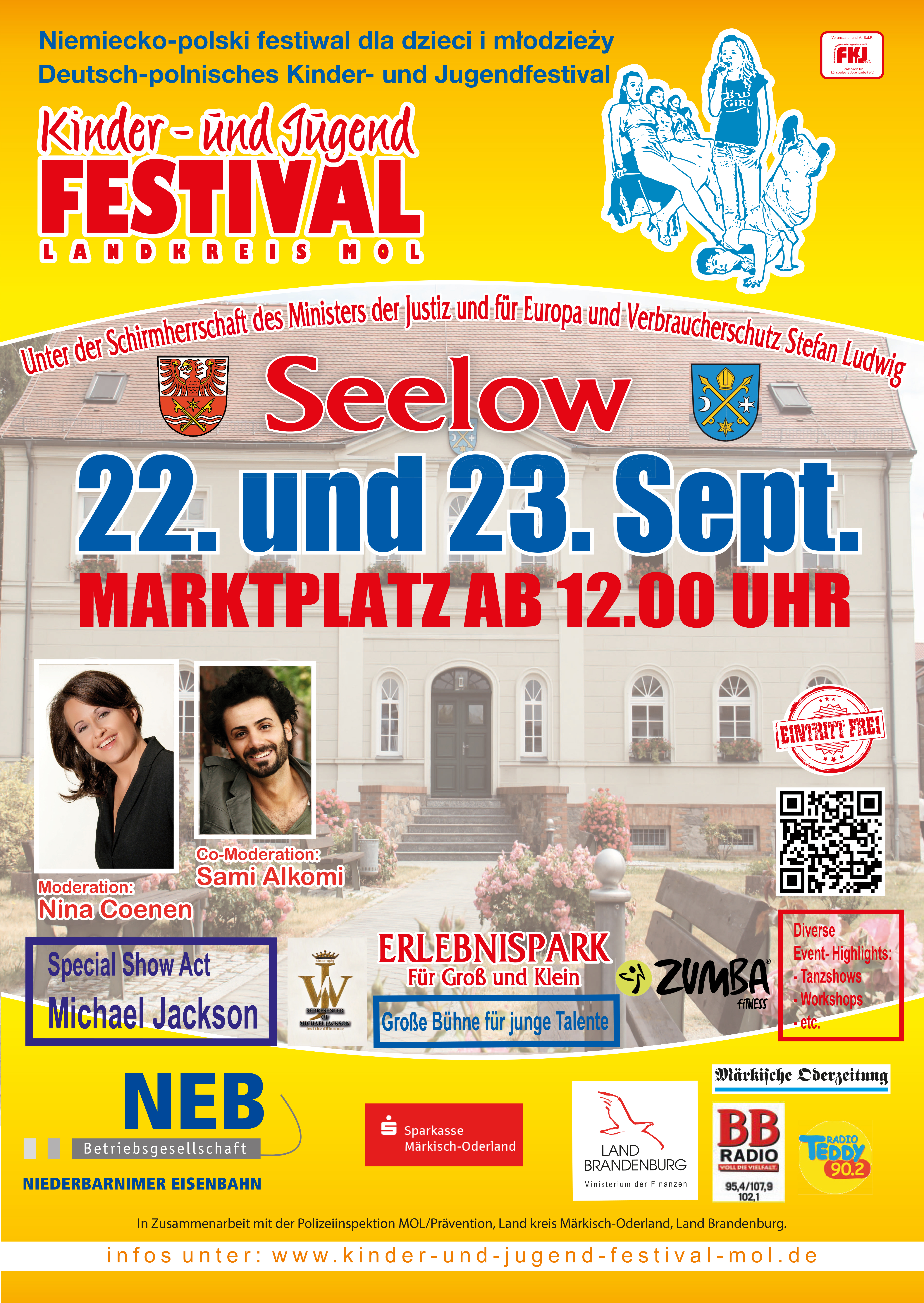 Plakat Deutsch-Polnisches Kinder- und Jugendfestival 2018